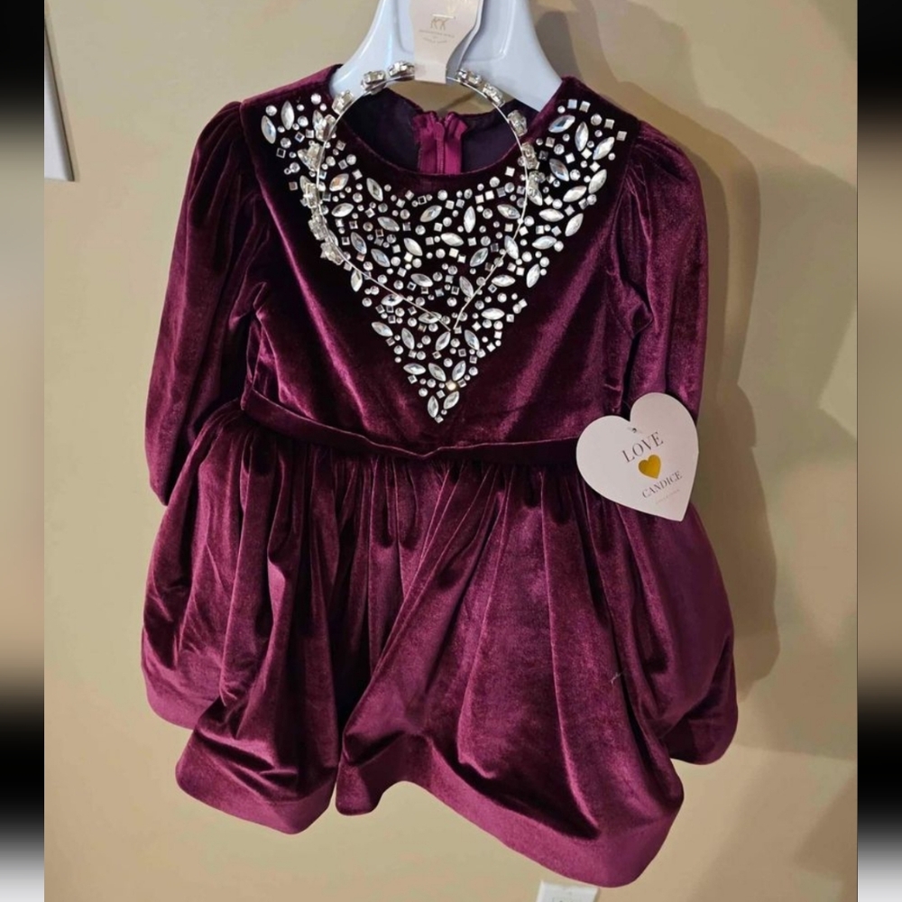 Magenta girls dress